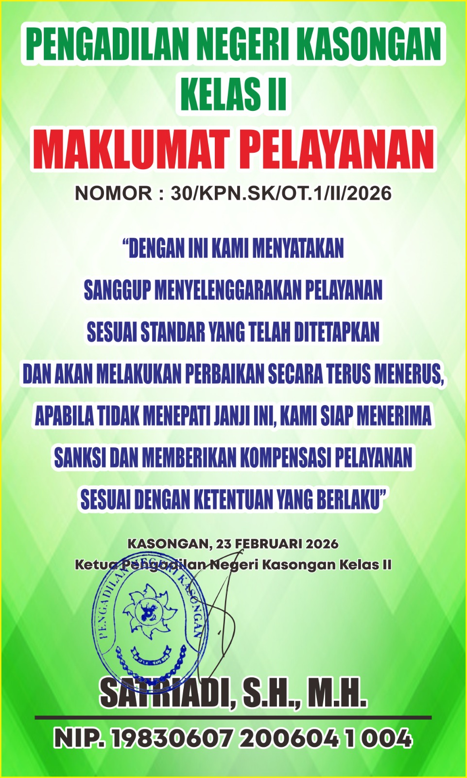 maklumat pelayanan
